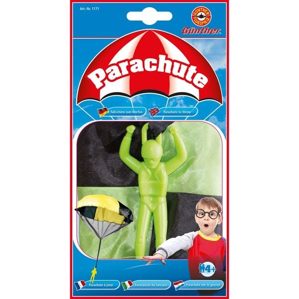Produktbild: Paul G&uuml;nther 1171 - Parachute, Fallschirm zum Werfen, Durchmesser ca. 46 cm, sortiert