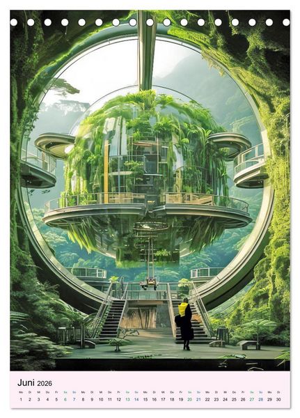 Produktbild: Sci-fi Welten - Fantasiebilder (Tischkalender 2026 DIN A5 hoch), CALVENDO Monatskalender