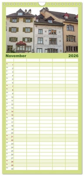 Produktbild: Familienplaner 2026 - Schaffhausen - n&ouml;rdlichste Stadt der Schweiz mit 5 Spalten (Wandkalender, 21 x 45 cm) CALVENDO