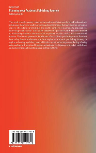 Produktbild: Planning your Academic Publishing Journey