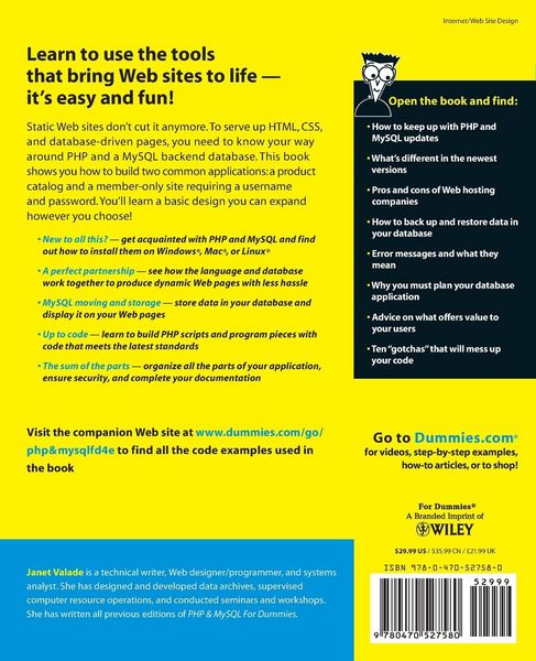 Produktbild: PHP and MySQL for Dummies