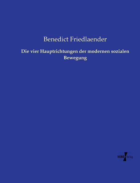 Produktbild: Die vier Hauptrichtungen der modernen sozialen Bewegung