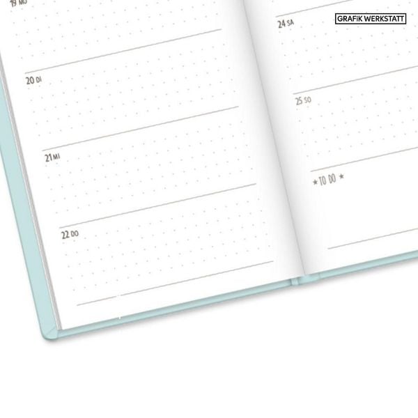 Produktbild: Terminplaner Lederlook 2027 Mint