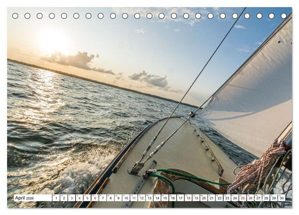 Produktbild: Faszination Segeln - An der Flensburger F&ouml;rde (Tischkalender 2026 DIN A5 quer), CALVENDO Monatskalender