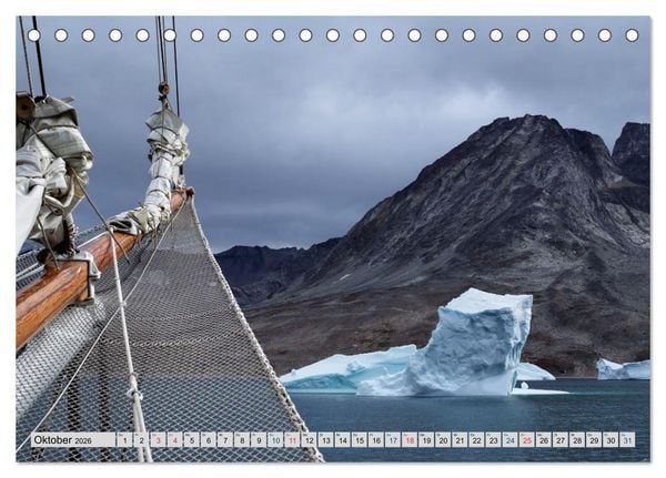 Produktbild: Bezauberndes, eisiges Gr&ouml;nland (Tischkalender 2026 DIN A5 quer), CALVENDO Monatskalender