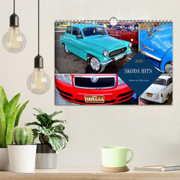 Produktbild: SKODA HITS - Oldtimer der CSSR in Kuba (Wandkalender 2026 DIN A4 quer), CALVENDO Monatskalender