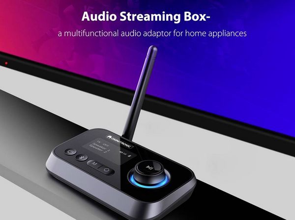 Produktbild: Omnitronic BDT-5.0 Bluetooth&reg; Musik-Sender/Empf&auml;nger Bluetooth Version: 5.0 30 m
