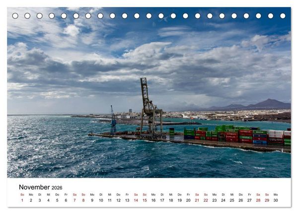 Produktbild: Lanzarote - Die Farben der Natur (Tischkalender 2026 DIN A5 quer), CALVENDO Monatskalender