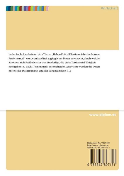 Produktbild: Haben Fu&szlig;ball-Testimonials eine bessere Performance?
