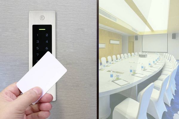 Produktbild: Sygonix SY-5231014 Fingerprint/RFID Zugangssystem Unterputz 12 V/DC, 18 V/DC IP55 mit beleuchteter Tastatur