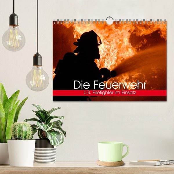Produktbild: Die Feuerwehr. U.S. Firefighter im Einsatz (Wandkalender 2026 DIN A4 quer), CALVENDO Monatskalender