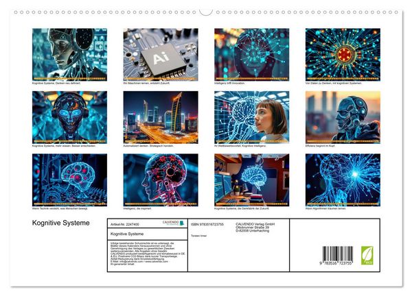 Produktbild: Kognitive Systeme (hochwertiger Premium Wandkalender 2026 DIN A2 quer), Kunstdruck in Hochglanz