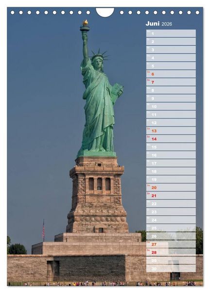 Produktbild: New York City Geburtstagskalender (Wandkalender 2026 DIN A4 hoch), CALVENDO Monatskalender