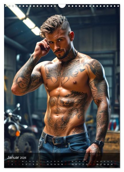 Produktbild: Tattoo Kings (Wandkalender 2026 DIN A3 hoch), CALVENDO Monatskalender