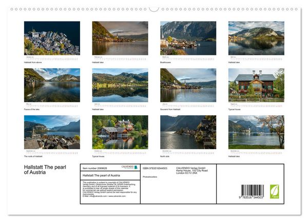 Produktbild: Hallstatt The pearl of Austria (High Quality Premium Wall Calendar 2026 DIN A2 landscape),CALVENDO 12 Month Wall Calendar