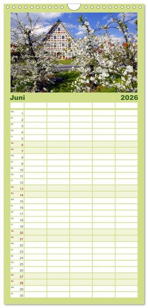 Produktbild: Familienplaner 2026 - Wundersch&ouml;nes "Altes Land" mit 5 Spalten (Wandkalender, 21 x 45 cm) CALVENDO