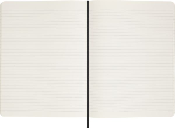 Produktbild: Moleskine Vegea Notizb&uuml;cher (2x), XL, liniert, weicher Einband, schwarz und Capri Petroleum