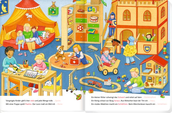 Produktbild: Bilder s. -W&ouml;rter f.: Bei uns im Kindergarten (Buchbonus)