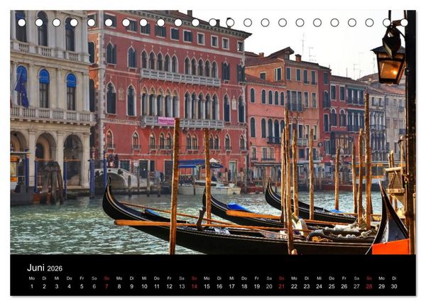Produktbild: Bella Venezia (Tischkalender 2026 DIN A5 quer), CALVENDO Monatskalender