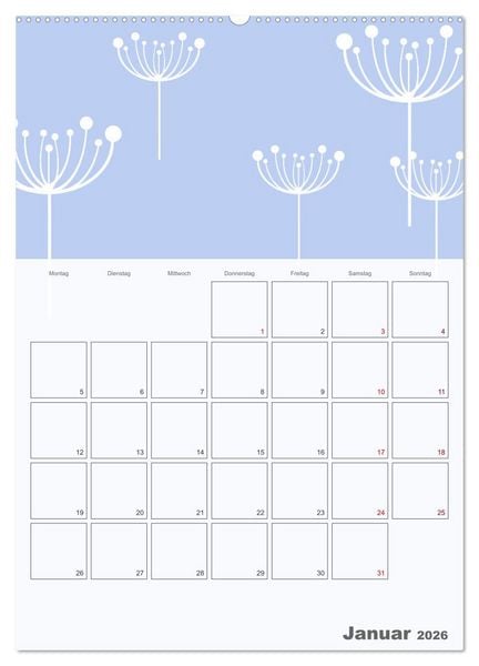 Produktbild: Der gro&szlig;e Jahresplaner zum Selbstgestalten (Wandkalender 2026 DIN A2 hoch), CALVENDO Monatskalender