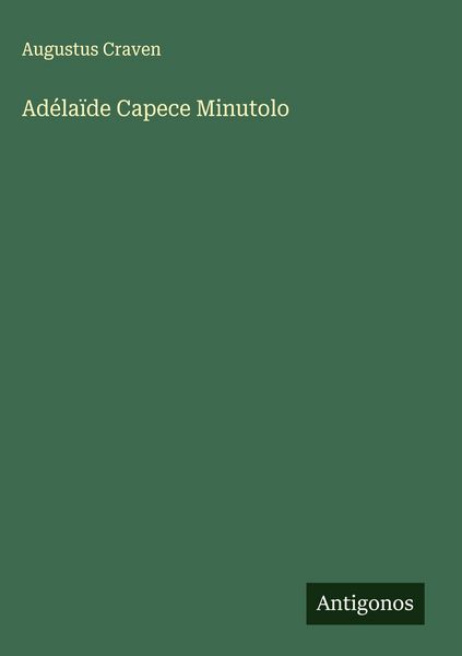 Produktbild: Ad&eacute;la&iuml;de Capece Minutolo