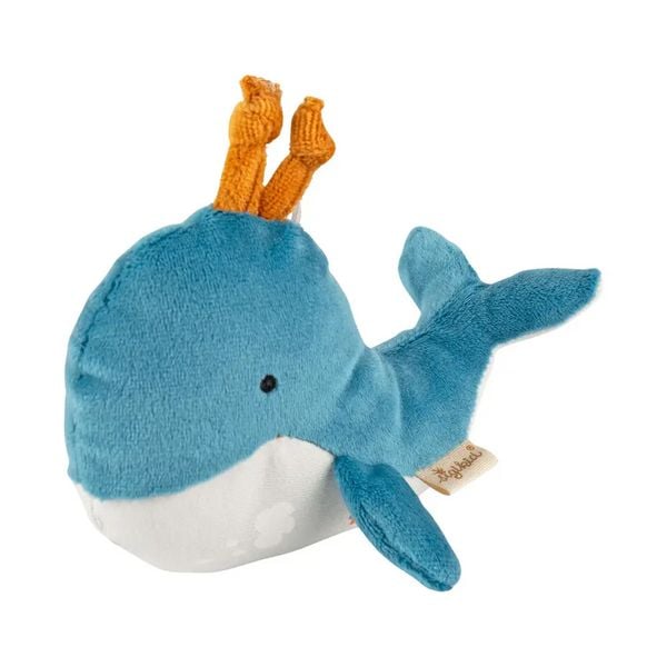 Produktbild: Sigikid 39983 - Greifling Rassel Wal, sigibaby, Pl&uuml;sch, 14 cm