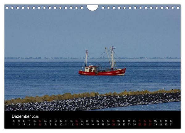 Produktbild: Cuxhaven an der Nordsee (Wandkalender 2026 DIN A4 quer), CALVENDO Monatskalender