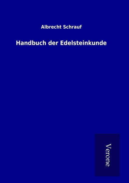 Produktbild: Handbuch der Edelsteinkunde