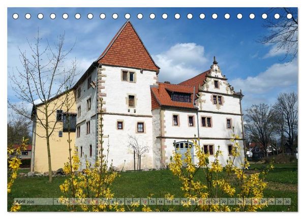 Produktbild: Wunderbares Th&uuml;ringen - Schl&ouml;sschen (Tischkalender 2026 DIN A5 quer), CALVENDO Monatskalender