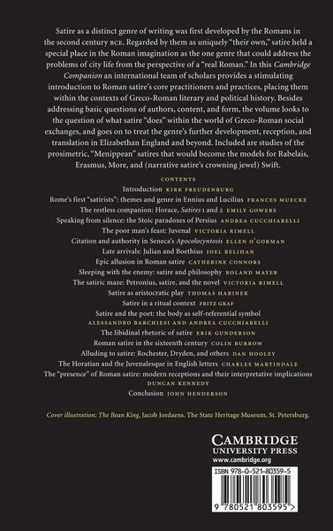 Produktbild: The Cambridge Companion to Roman Satire