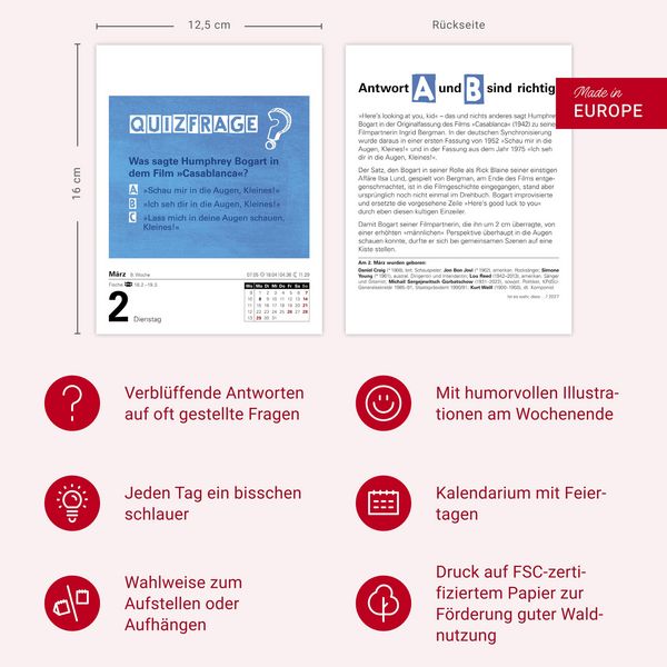 Produktbild: Ist es wahr, dass ...? Tagesabrei&szlig;kalender 2027 - Alltagswissen auf dem Pr&uuml;fstand