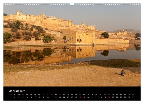 Produktbild: Indien, vom Taj Mahal zur W&uuml;ste Thar (Wandkalender 2026 DIN A2 quer), CALVENDO Monatskalender
