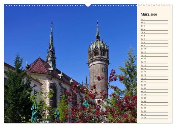 Produktbild: Lutherstadt Wittenberg - Stadt der Reformation (hochwertiger Premium Wandkalender 2026 DIN A2 quer), Kunstdruck in Hochglanz