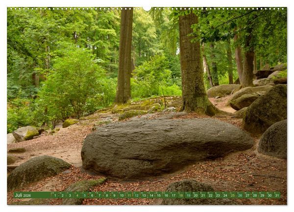 Produktbild: Das Felsenmeer - Natur pur im Odenwald (hochwertiger Premium Wandkalender 2026 DIN A2 quer), Kunstdruck in Hochglanz
