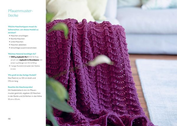 Produktbild: Kuschelige Decken und Plaids stricken und h&auml;keln