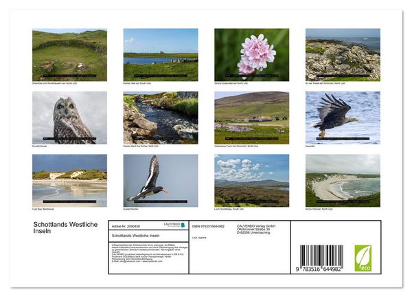 Produktbild: Schottlands Westliche Inseln (Wandkalender 2026 DIN A4 quer), CALVENDO Monatskalender