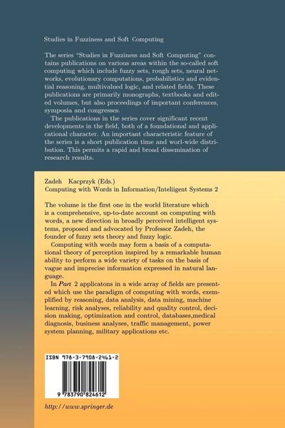 Produktbild: Computing with Words in Information/Intelligent Systems 2