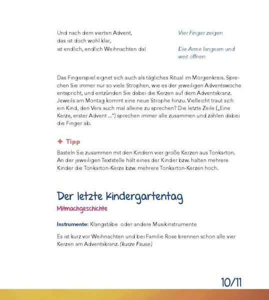 Produktbild: Advent und Weihnachten feiern in der Kita, m. Audio-CD