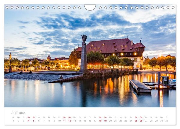 Produktbild: BODENSEE Drei L&auml;nder - ein See (Wandkalender 2026 DIN A4 quer), CALVENDO Monatskalender