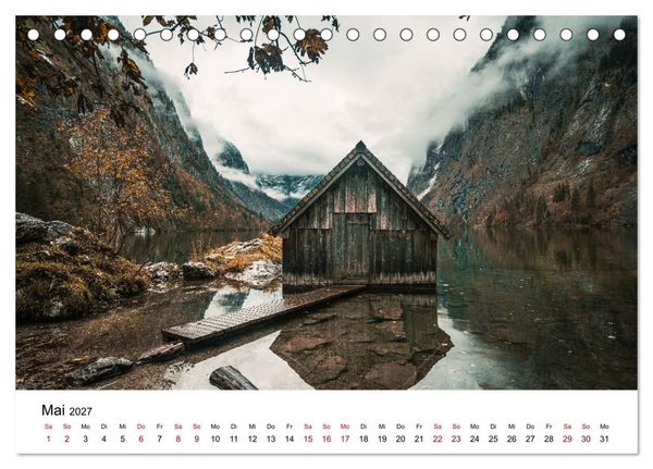 Produktbild: Berchtesgaden - Natursch&ouml;nheiten in Bayern (Tischkalender 2027 DIN A5 quer), CALVENDO Monatskalender