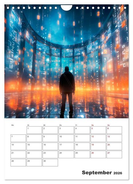 Produktbild: METAVERSE Cooler Terminplaner (Wandkalender 2026 DIN A4 hoch), CALVENDO Monatskalender