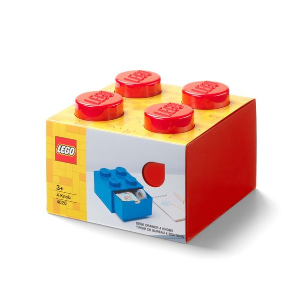 Produktbild: LEGO&reg; Schubladenelement 4 Noppen Rot