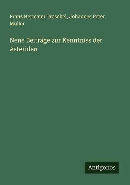 Produktbild: Nene Beitr&auml;ge zur Kenntniss der Asteriden