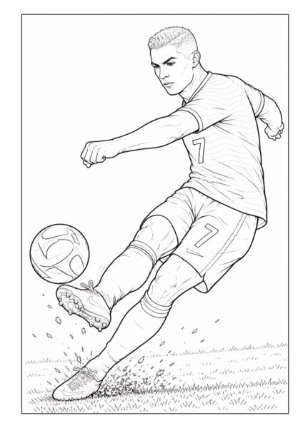 Produktbild: WM 2026 Fu&szlig;ball Malbuch f&uuml;r Kinder ab 6 Jahren mit 70 authentischen Spielerzeichnungen