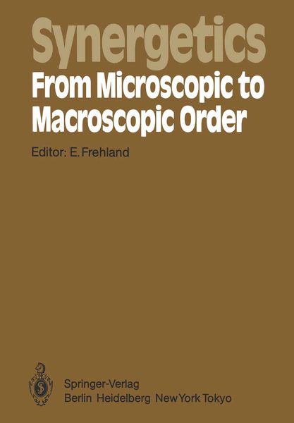 Produktbild: Synergetics &mdash; From Microscopic to Macroscopic Order