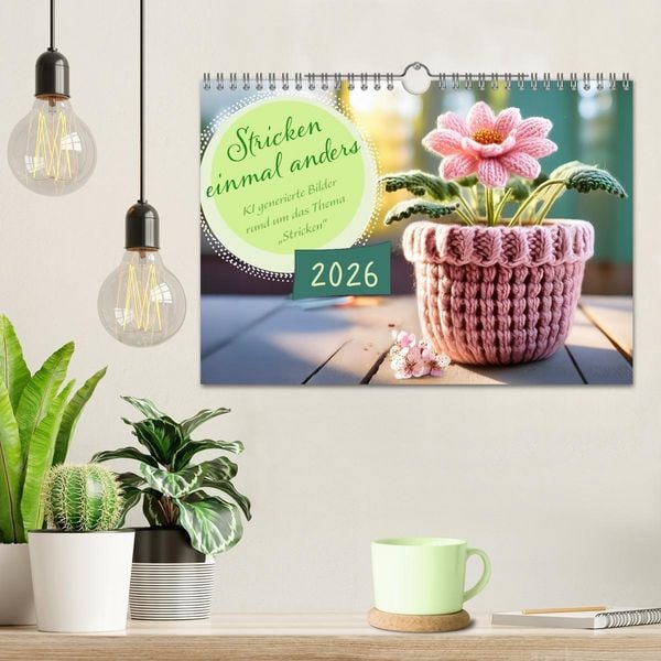 Produktbild: Stricken einmal anders (Wandkalender 2026 DIN A4 quer), CALVENDO Monatskalender