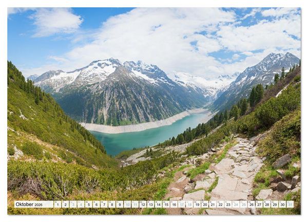 Produktbild: Zillertal - Bergidylle rund um Mayrhofen 2026 (hochwertiger Premium Wandkalender 2026 DIN A2 quer), Kunstdruck in Hochglanz
