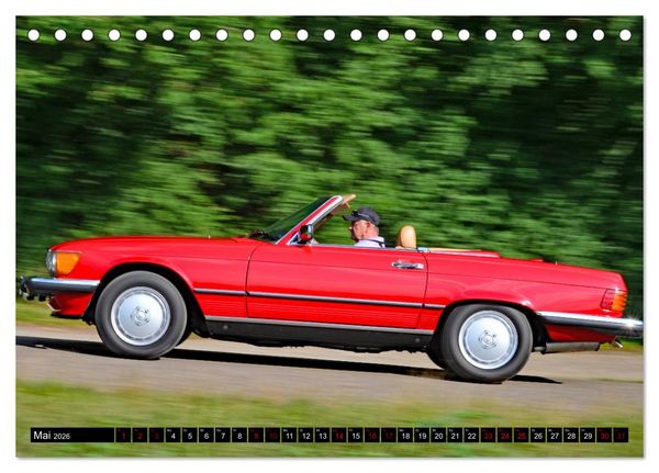 Produktbild: Ein Stern f&uuml;r Amerika - Mercedes Benz 560 SL (Tischkalender 2026 DIN A5 quer), CALVENDO Monatskalender
