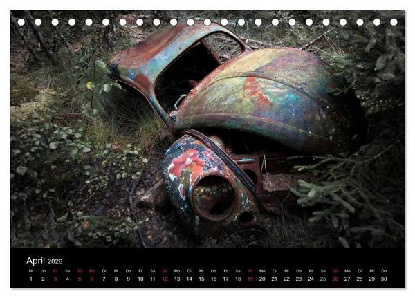 Produktbild: Automobile im Herbst (Tischkalender 2026 DIN A5 quer), CALVENDO Monatskalender