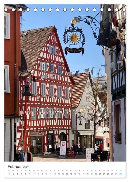 Produktbild: Waiblingen im Fokus (Tischkalender 2026 DIN A5 hoch), CALVENDO Monatskalender